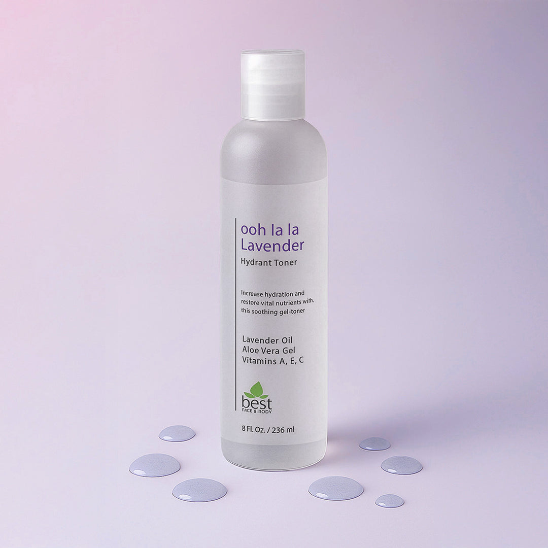 8oz bottle of Ooh la la Lavender Hydrant toner.