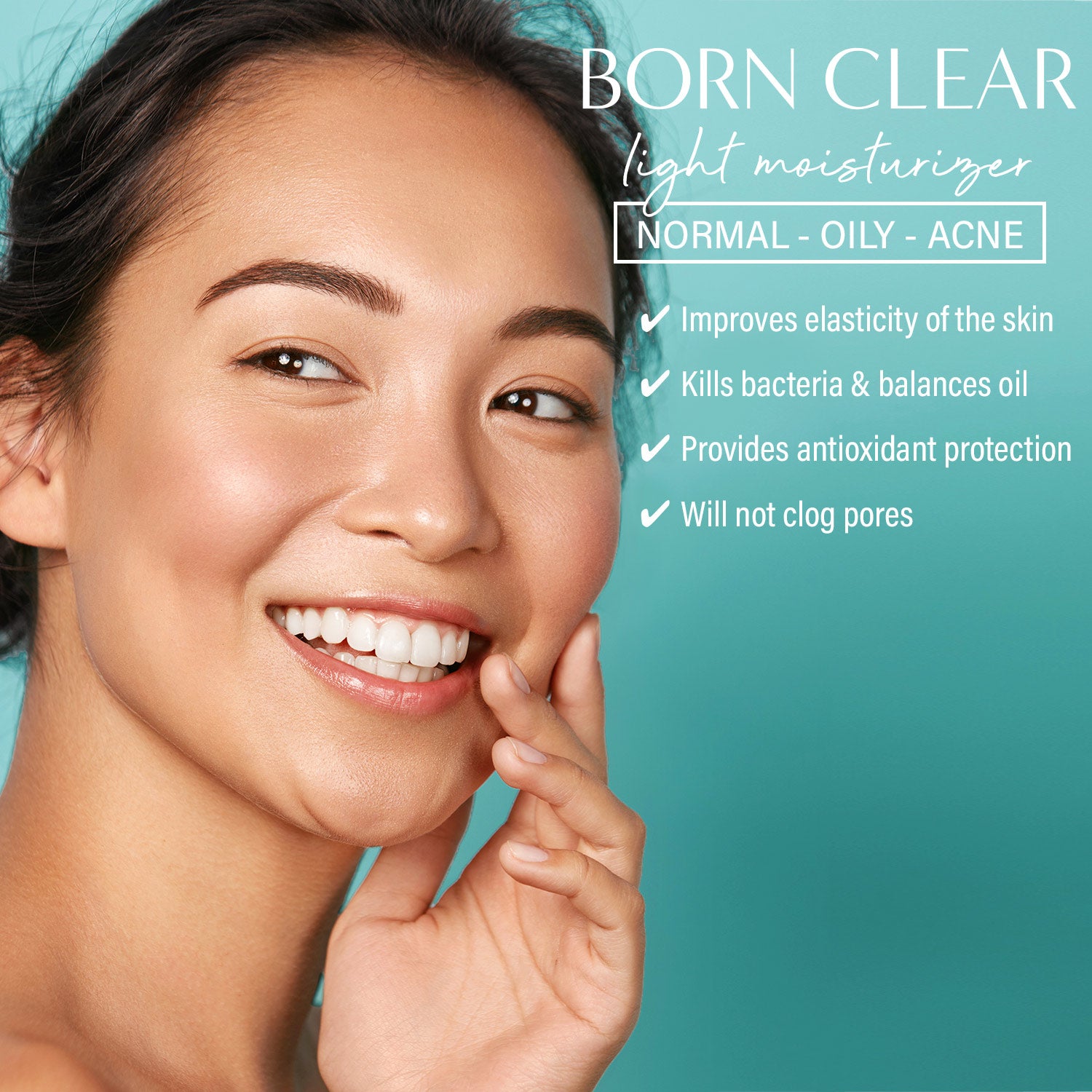 Born Clear Oil-Control Light Moisturizer 2 oz